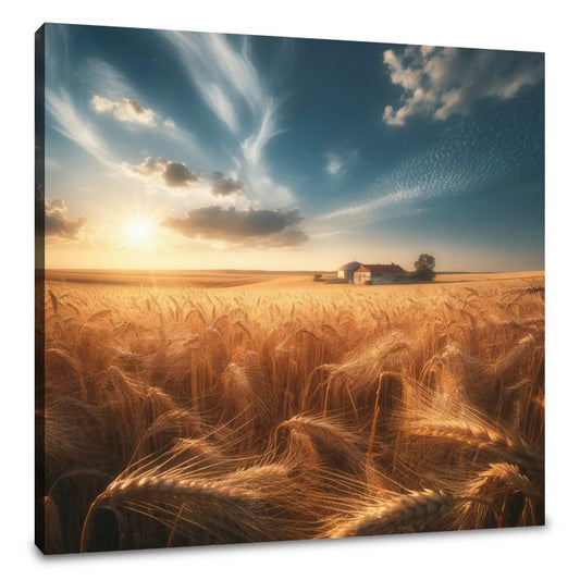 Golden Wheat Fields Canvas - Main Image