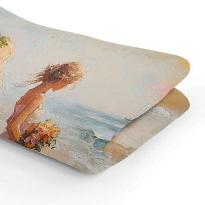 Melancholic Sunrise Shoreline Blanket - Secondary Image 3