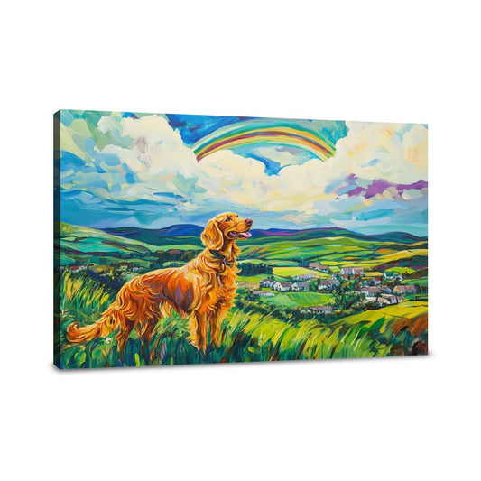 Golden Retriever's Paradise Canvas - Main Image