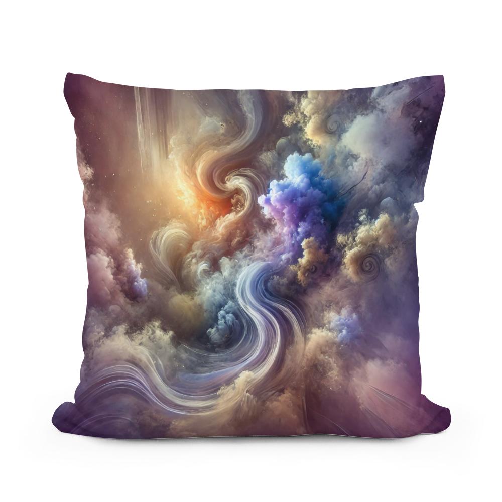 Ethereal Dreamscape Cotton Pillow - Main Image