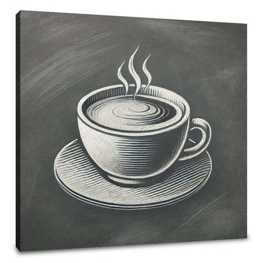 Café Chalkboard Coffee Canvas - Main Image