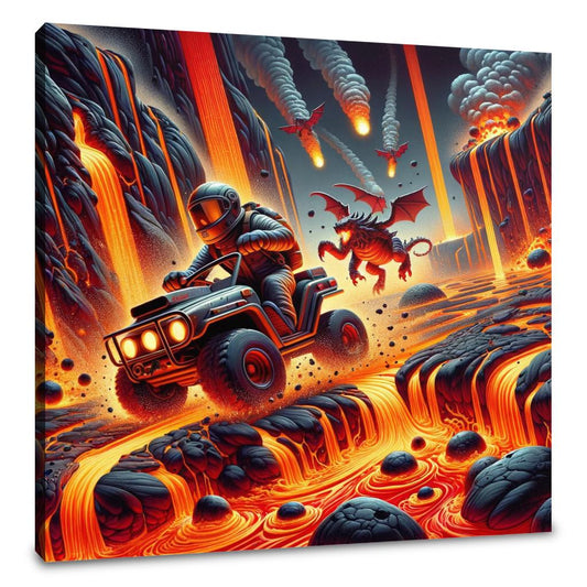Volcanic Velocity Canvas - Main Image