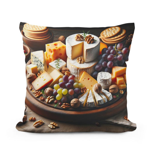 Gourmet Cheeseboard Cotton Cushion - Main Image