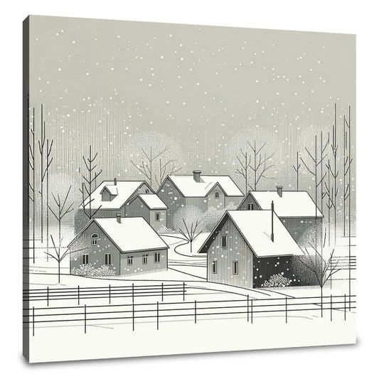 Winter's First Snow Canvas - Main Image