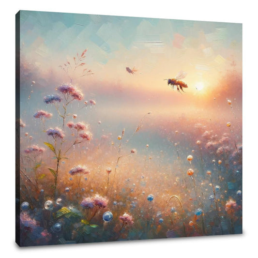 Whispers of Nature Bee Canvas - Main Image