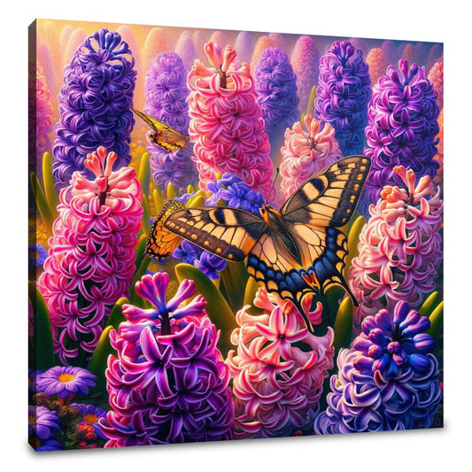 Spring Hyacinth Harmony Canvas - Main Image