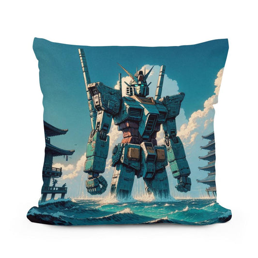 Ocean Mecha Guardian Cotton Cushion - Main Image