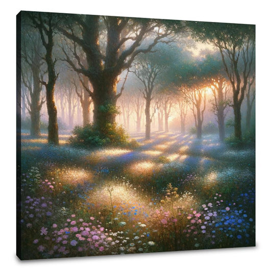 Dawn's Tranquil Glade Canvas - Main Image
