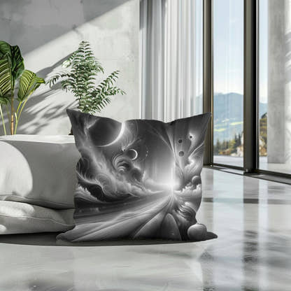 Silver Dreamworld Cotton Cushion - Secondary Image 3
