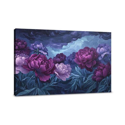 Peony Twilight Canvas - Main Image