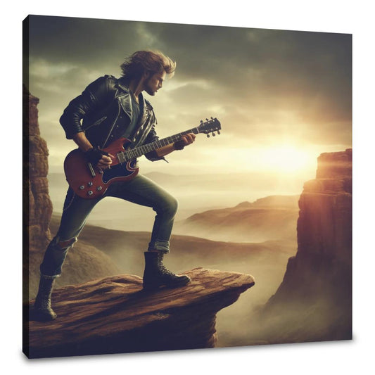 Rebel Guitarist Canvas - Main Image