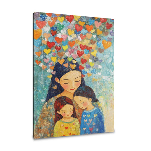 Mother’s Heart Shower Canvas - Main Image