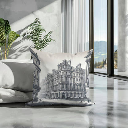Newcastle Grey Street Classic Elegance Cotton Cushion - Secondary Image 3