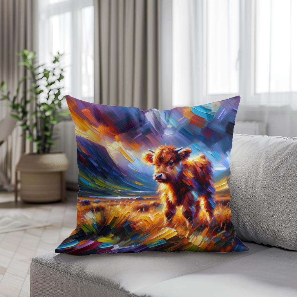 Highland Emotion Cotton Pillow - Secondary Image 4