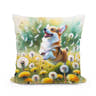 Corgi Whimsy Cotton Cushion - Main Image