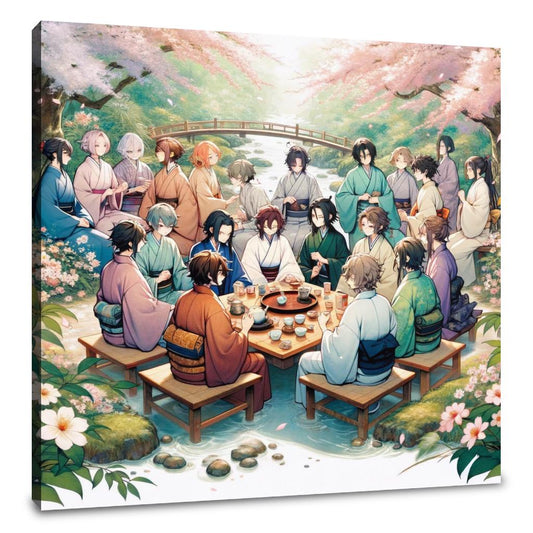 Sakura Garden Tea Party Canvas - Main Image