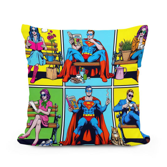 Heroes Unplugged Cotton Cushion - Main Image