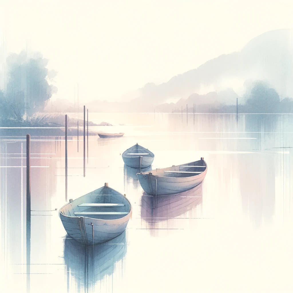River of Serenity Cotton Cushion