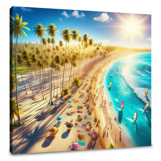 Summer Beach Panorama Canvas - Main Image