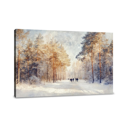 Winter Forest Walk Canvas - Main Image