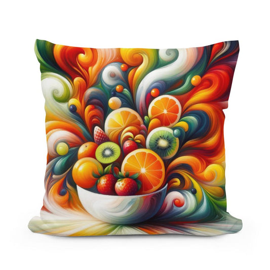 Fruit Fusion Fantasy Cotton Cushion - Main Image