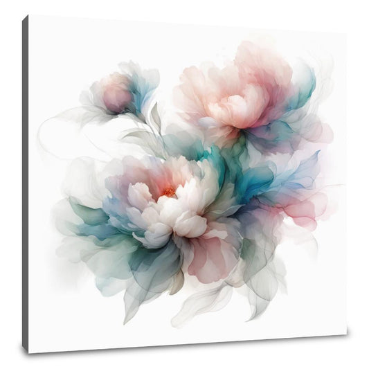 Peony Whispers Canvas - Main Image