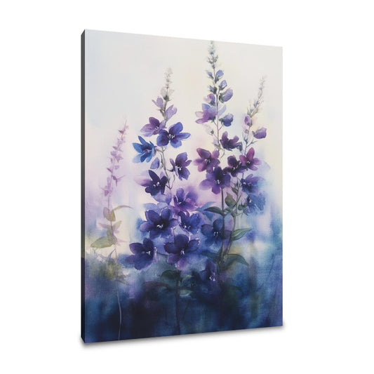 Indigo Lobelia Canvas - Main Image
