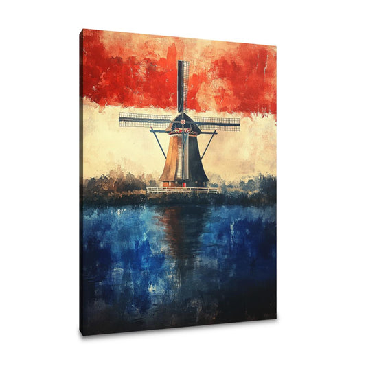 Ethereal Dutch Windmill Canvas - Main Image