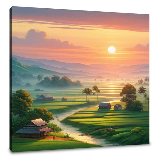 Dawn in Bangladesh Canvas - Main Image