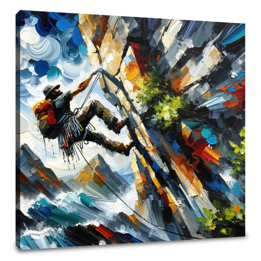 Climbing Determination Canvas - Main Image