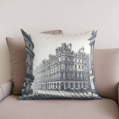 Newcastle Grey Street Classic Elegance Cotton Cushion - Secondary Image
