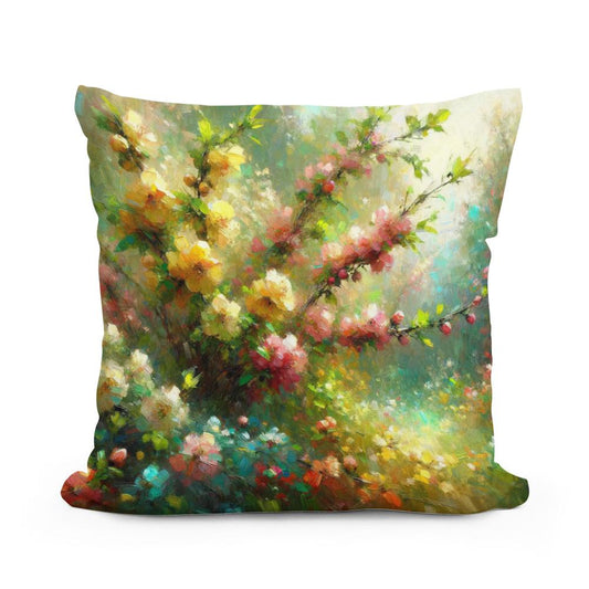 Spring Awakening Cotton Pillow - Main Image