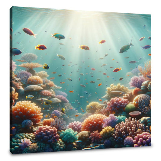 Coral Reef Elegance Canvas - Main Image