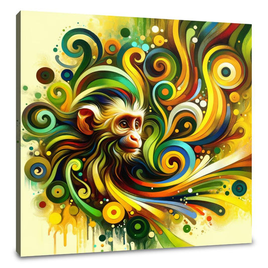 Playful Monkey Canvas - Main Image