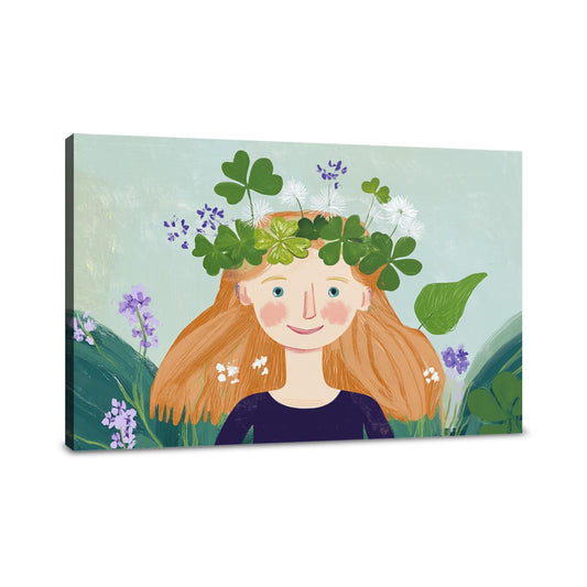 Clover Joy Illustration Canvas - Main Image