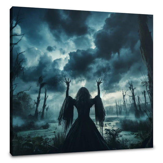 Swamp Witch's Spell Canvas - Main Image