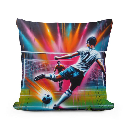 Free Kick Frenzy Cotton Cushion - Main Image
