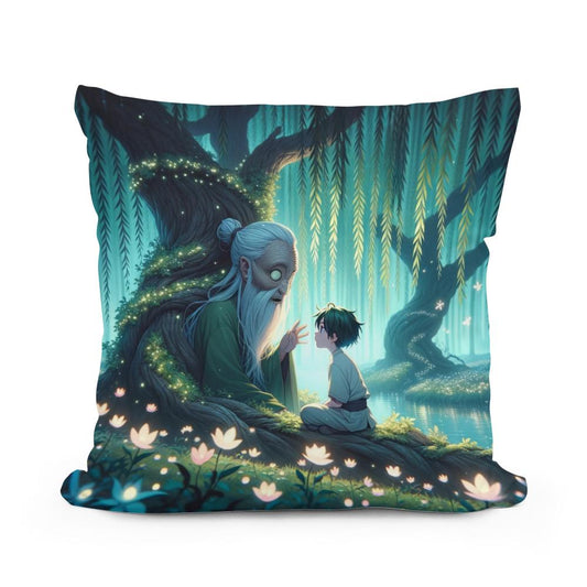 Whispering Willow's Secret Cotton Cushion - Main Image