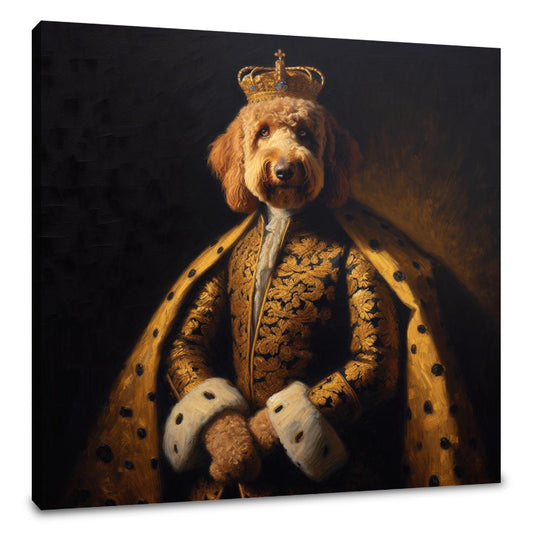 Regal Labradoodle Nostalgia Canvas - Main Image