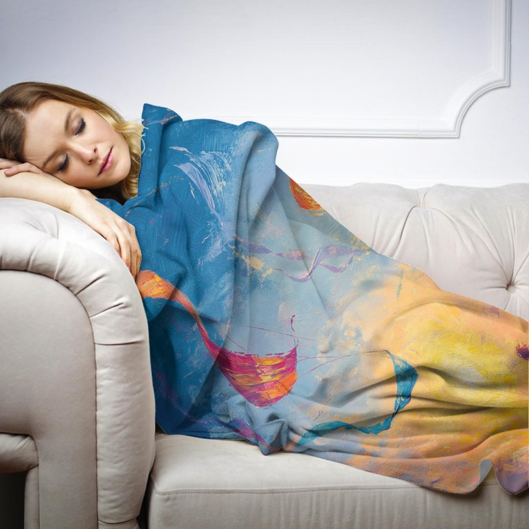 Rainbow Kite Blanket - Secondary Image