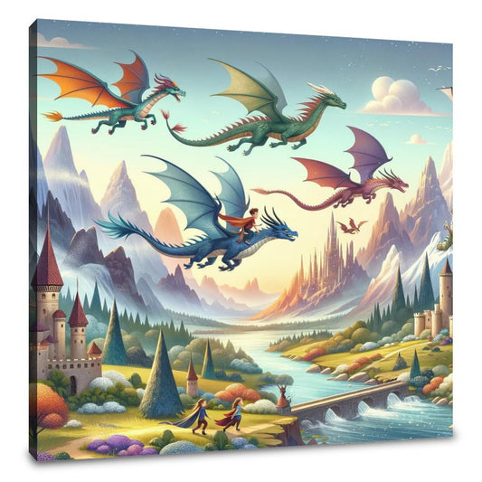 Dragon Riders Canvas - Main Image