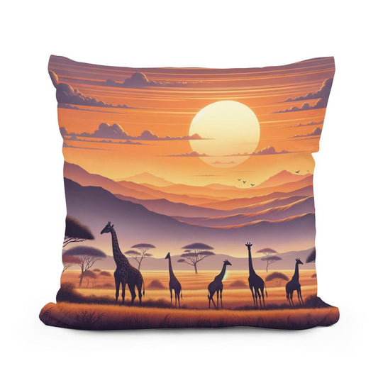 Mystic Wilderness Cotton Pillow - Main Image