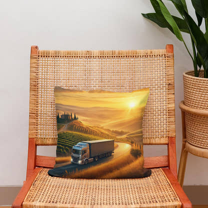 Tuscan Journey Cotton Cushion - Secondary Image 2