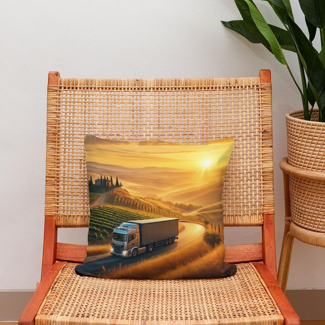 Tuscan Journey Cotton Cushion - Secondary Image 2