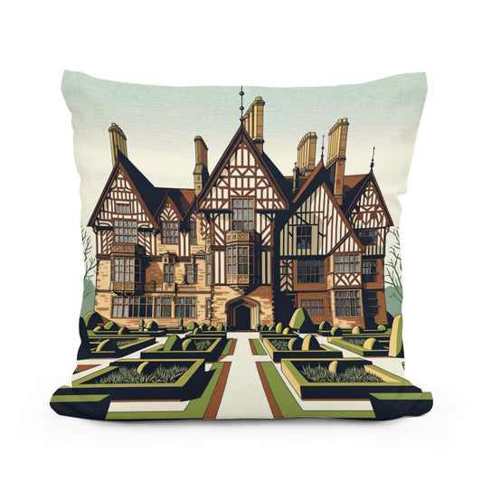 Edinburgh Speke Hall Minimalist Vision Cotton Cushion - Main Image