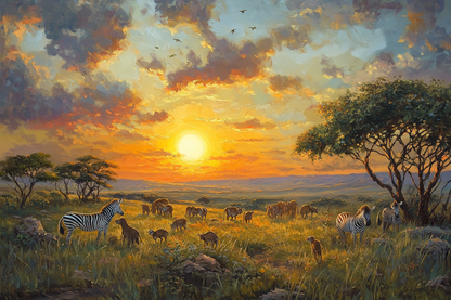 Safari Sunset Blanket
