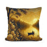 Twilight Serenity Lakeside Cotton Cushion - Main Image