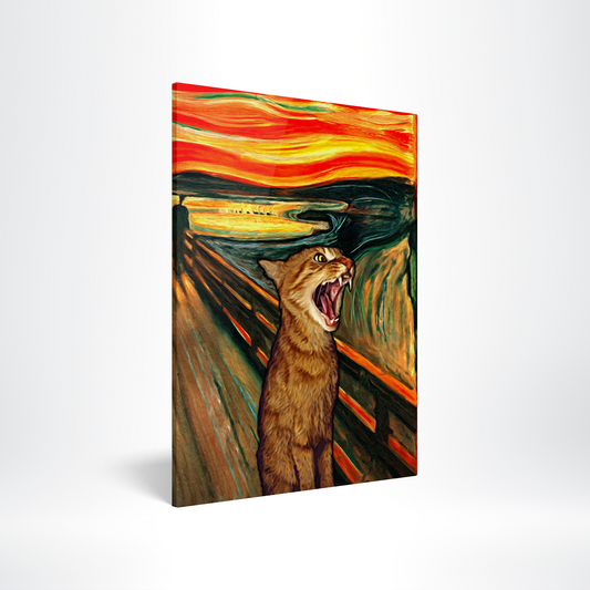 Scream Cat Acrylic Print Hero Image