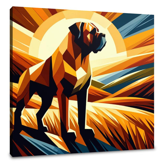 Sunset Majesty Bullmastiff Canvas - Main Image