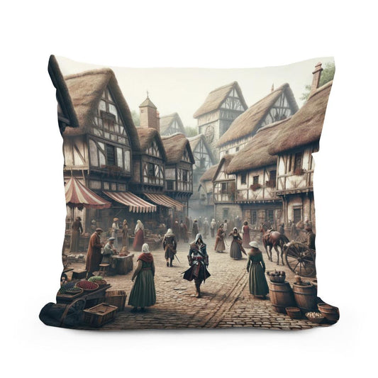 Medieval Mingle Cotton Cushion - Main Image